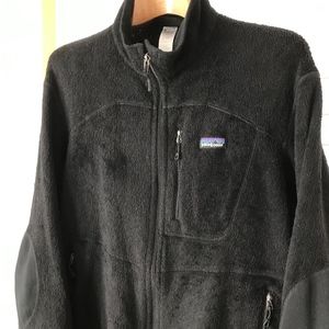 Patagonia Large black polartec fur fleece full zip